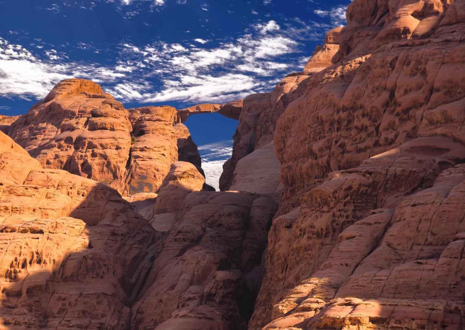 Burdah Arch Scrambling in Wadi Rum